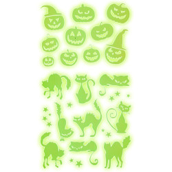 Halloweenské samolepky